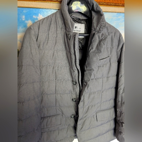 Woolrich Luxor Gray Blazer Puffer Jacket - Picture 1 of 11